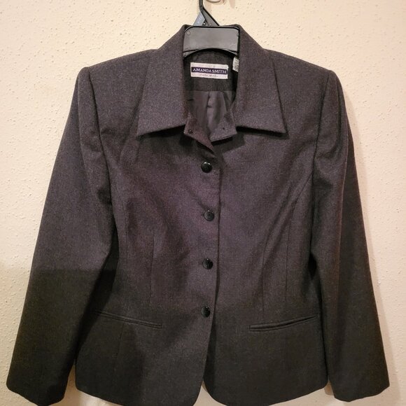 Amanda Smith Wool Blend Jacket Blazer Size 14 Bust 40 - Picture 1 of 5